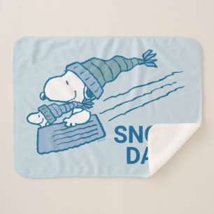 Couverture Sherpa cacahuètes Snoopy & Woodstock