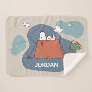 Couverture Sherpa cacahuètes Snoopy & Woodstock Ajouter Votre No