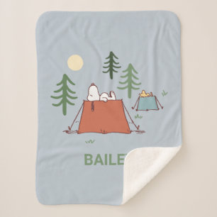 Couverture Sherpa cacahuètes Snoopy & Woodstock Ajouter Votre No