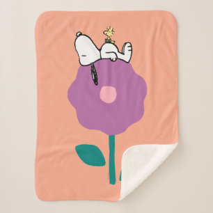 Couverture Sherpa cacahuètes   Snoopy & Woodstock Flower Whististle