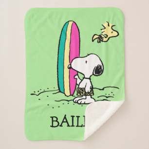 Couverture Sherpa cacahuètes Snoopy & Woodstock High Tide