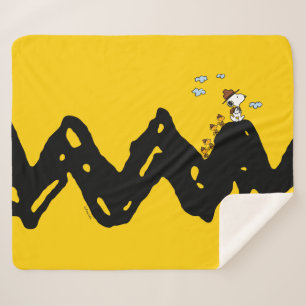 Couverture Sherpa cacahuètes Snoopy & Woodstock Scout Troop Hippiq