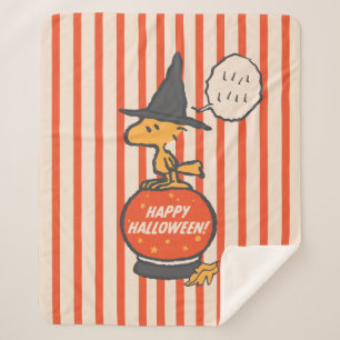 Couverture Sherpa cacahuètes   Vintages bandes de sorcières en bois