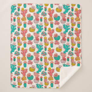 Couverture Sherpa Cactus Sherpa Blanket