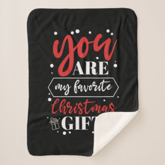 Couverture Sherpa Cadeau de Noël Vous êtes mon cadeau de Noël préfér