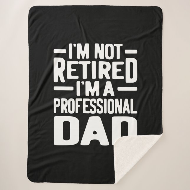 Couverture Sherpa Cadeau de retraite papa professionnel (Devant)