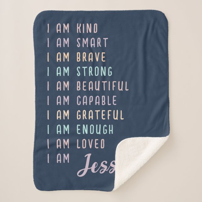 Couverture Sherpa Cadeau motivationnel pour adolescentes Personnalis (Devant)