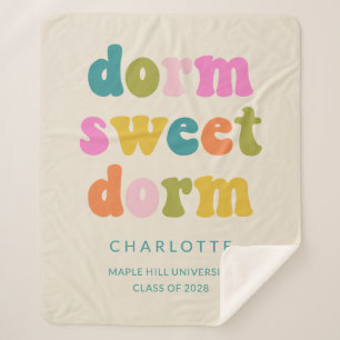 Couverture Sherpa Cadeau personnalisé Cadeau dortoir coloré Citation