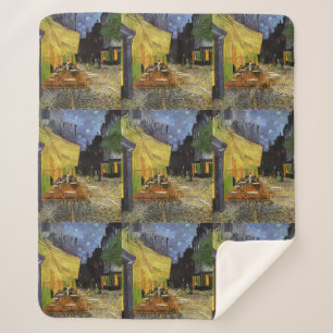Couverture Sherpa Café nocturne de Van Gogh