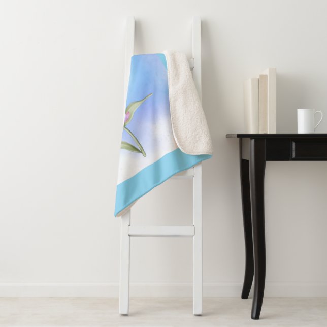 Couverture Sherpa calda e avvolgente. (En situation)