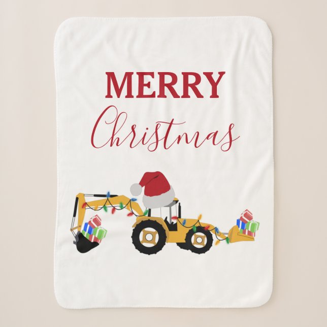Couverture Sherpa Camion de construction de la canot de Noël (Devant)