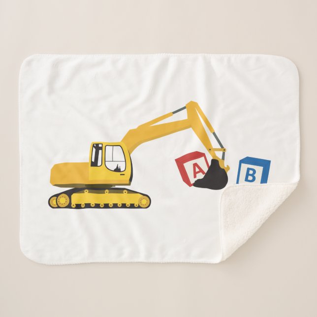 Couverture Sherpa Camion de construction d'excavateur ABC (Devant (Horizontal))