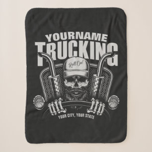 Couverture Sherpa Camionnage personnalisé Camionneur de crâne Camion