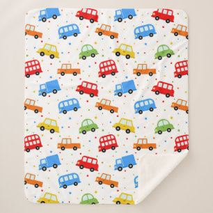 Couverture Sherpa Camions Voitures Autobus Véhicules Garçons Chambre