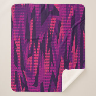 Couverture Sherpa Camouflage trié : Motif géométrique Abstrait