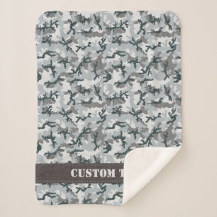 Couverture Sherpa Camouflage urbain