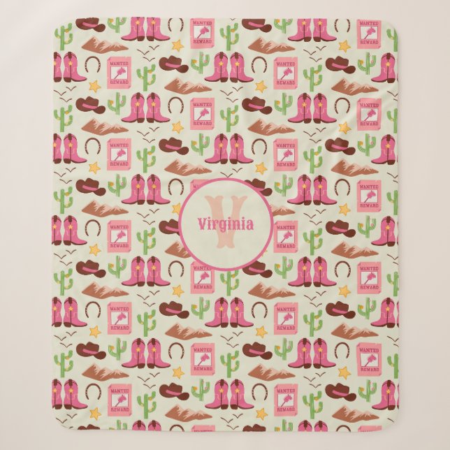 Couverture Sherpa Campagne Bottes pour fille Adorable Bâton Cheval O (Devant)