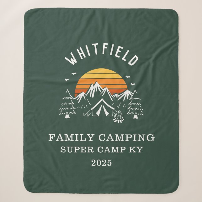 Couverture Sherpa Camping de jumelage de vacances en famille personn (Devant)