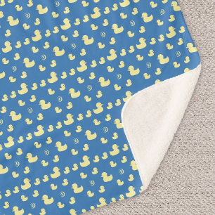 Couverture Sherpa Canard en caoutchouc personnalisé motif initial pe