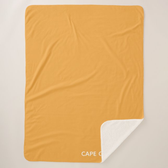 Couverture Sherpa Cape Gooseberry yellow color name (Devant)