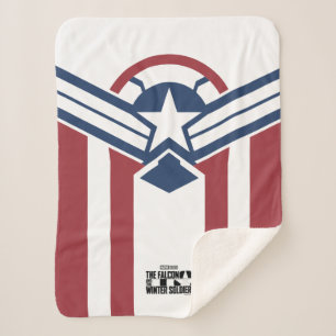 Couverture Sherpa Captain America Stars & Stripes