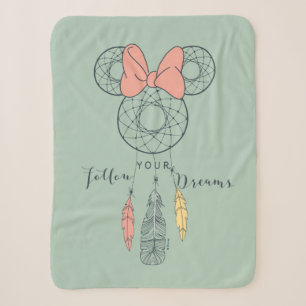 Couverture Sherpa Capteur de rêve Minnie Mouse   Suivez vos rêves