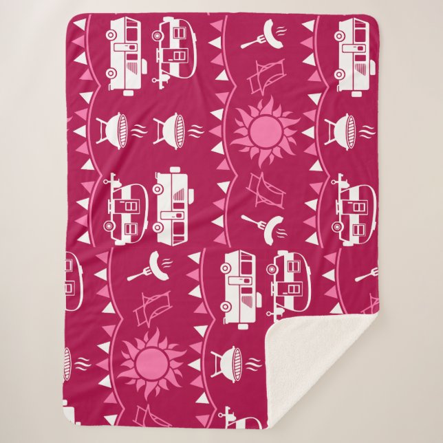 Couverture Sherpa Caravan Camping Maison Décor (Devant)
