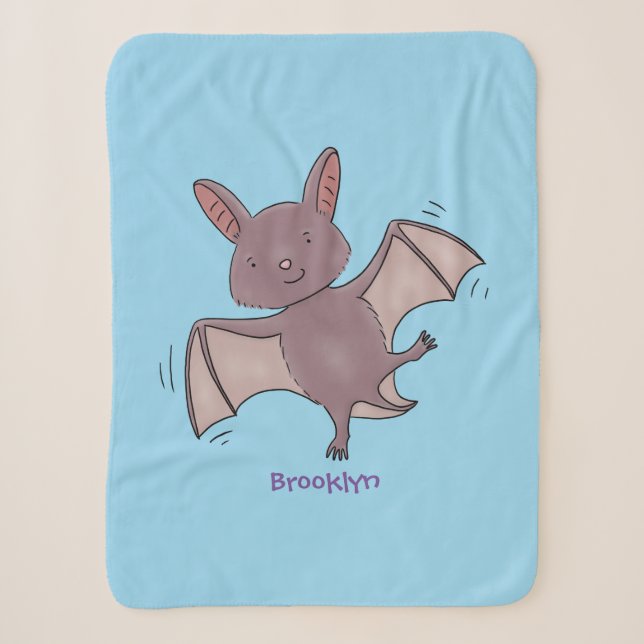 Couverture Sherpa Caricature de vol de chauve-souris (Devant)