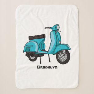 Couverture Sherpa Caricature moto mopée mûre illustration