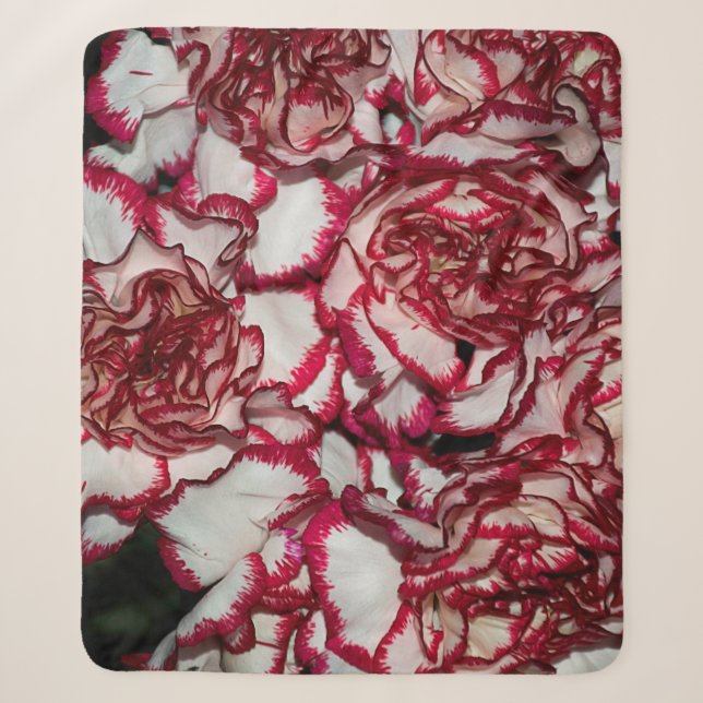 Couverture Sherpa Carreaux de mosaïque carré rose rose rosé pour tex (Devant)