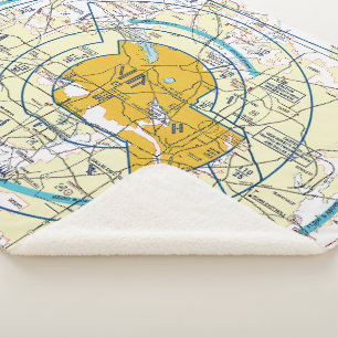 Couverture Sherpa Carte aérienne Sherpa Blanket