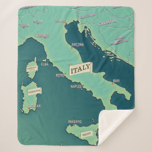 Couverture Sherpa Carte Classique De L'Italie