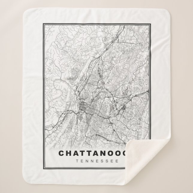 Couverture Sherpa Carte de Chattanooga (Devant)