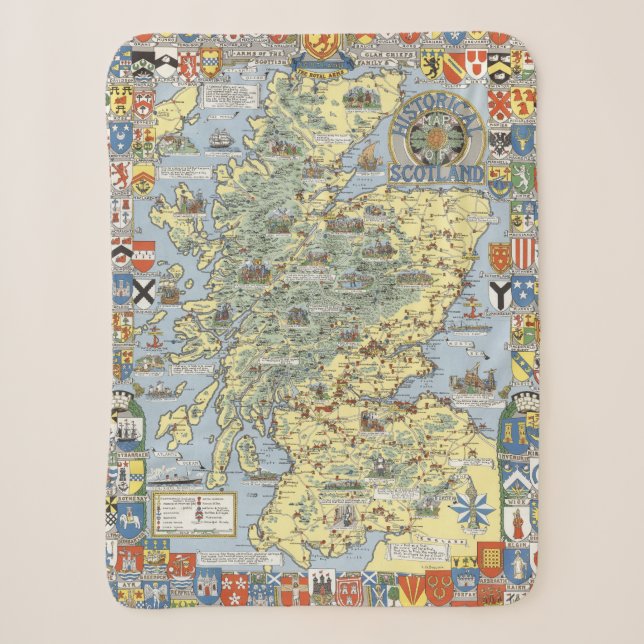 Couverture Sherpa Carte de l'Ecosse historique (Devant)
