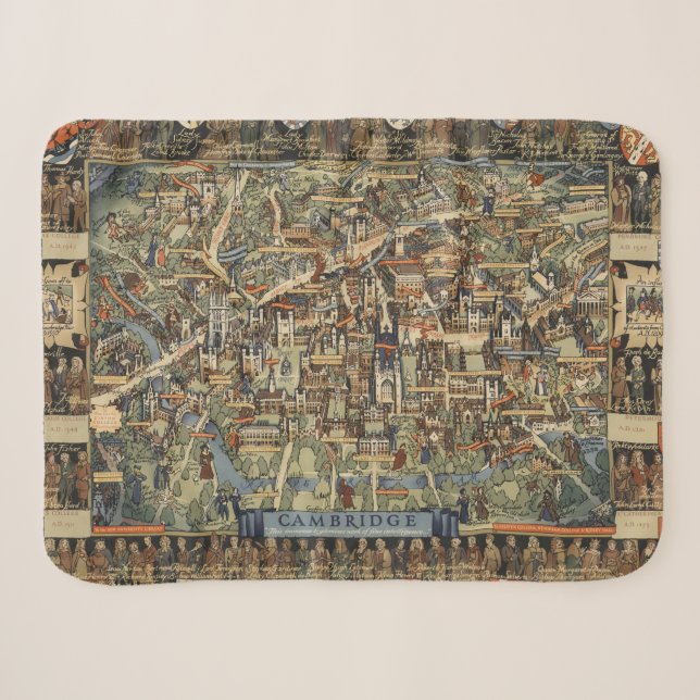 Couverture Sherpa Carte imagée de Cambridge, Angleterre (Devant (Horizontal))