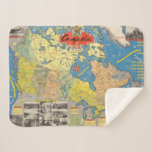 Couverture Sherpa Carte imagée du Canada - points de repère