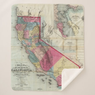 Couverture Sherpa Carte officielle de l'état de la Californie