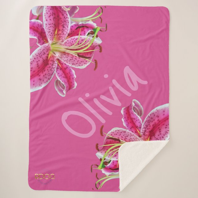 Couverture Sherpa Carte Sherpa Blanket personnalisée par RDOG (Devant)