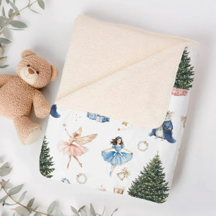 Couverture Sherpa Casse-Noisette Ballet Noël Nostalgique