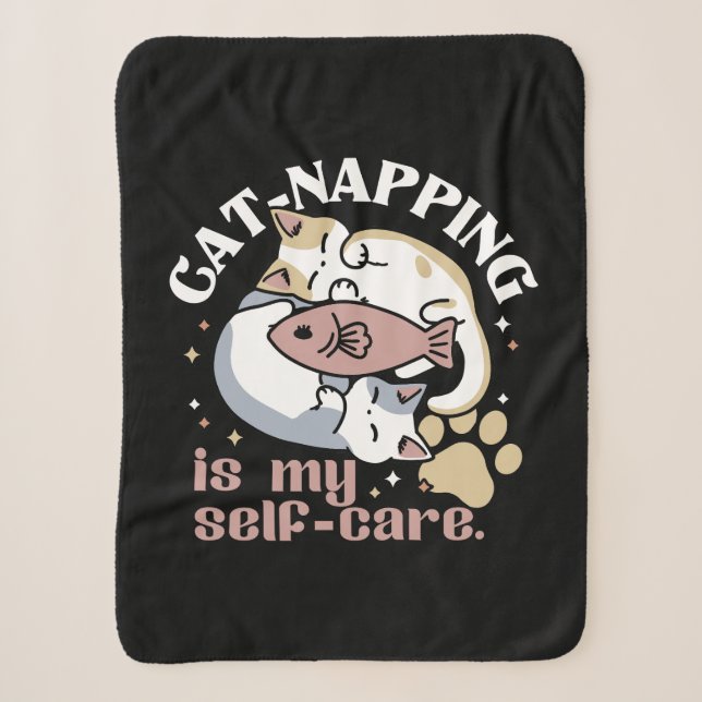 Couverture Sherpa Cat-Napping Est Mon Citation De Cat Mignonne D'Aut (Devant)