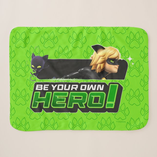 Couverture Sherpa Cat Noir | Soyez votre propre héros (Devant (Horizontal))