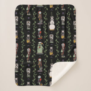 Couverture Sherpa Cauchemar avant Noël   Motif Nutcracker