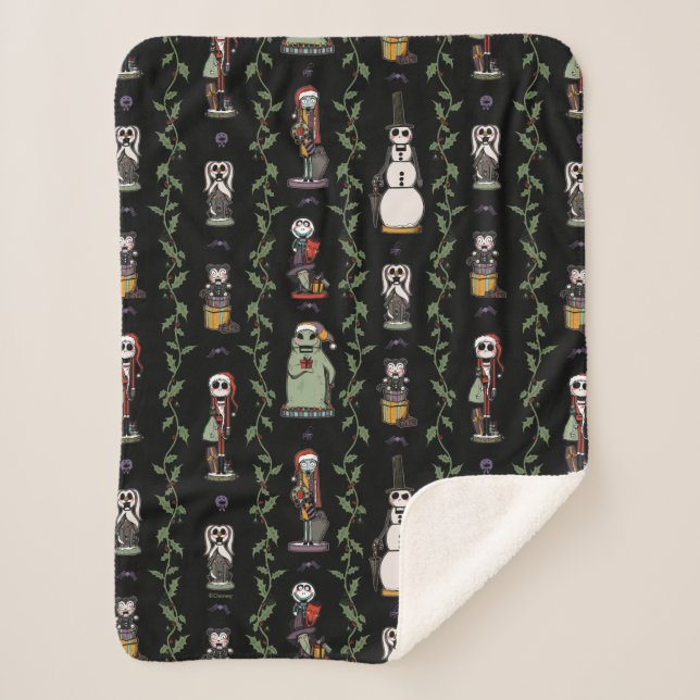 Couverture Sherpa Cauchemar avant Noël | Motif Nutcracker (Devant)