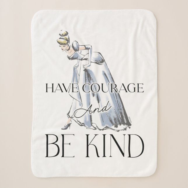 Couverture Sherpa Cendrillon | Avoir du courage et être gentil (Devant)