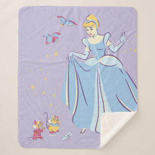 Couverture Sherpa Cendrillon Bibbidi, Bobbidi, Boo