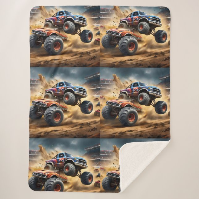 Couverture Sherpa Chaos sur les roues : Monster Truck Smash Derby (Devant)