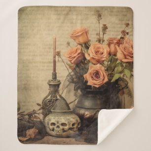 Couverture Sherpa Chariot Halloween vintage (4)