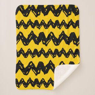 Couverture Sherpa Charlie Brown Zig Zag Motif