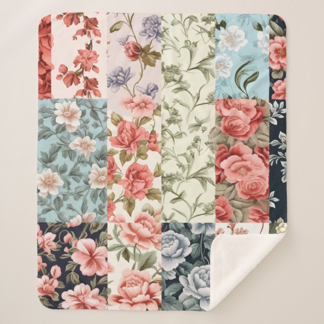 Couverture Sherpa Charme vintage (Devant)