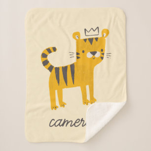 Couverture Sherpa Chat de tigre sauvage